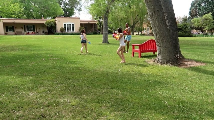 Water sports,Wet T-Shirt,Public Outdoor,Exhibitionism,Boy Girl Girl ciren verde waterguns and one weineri mean winner ManyVids