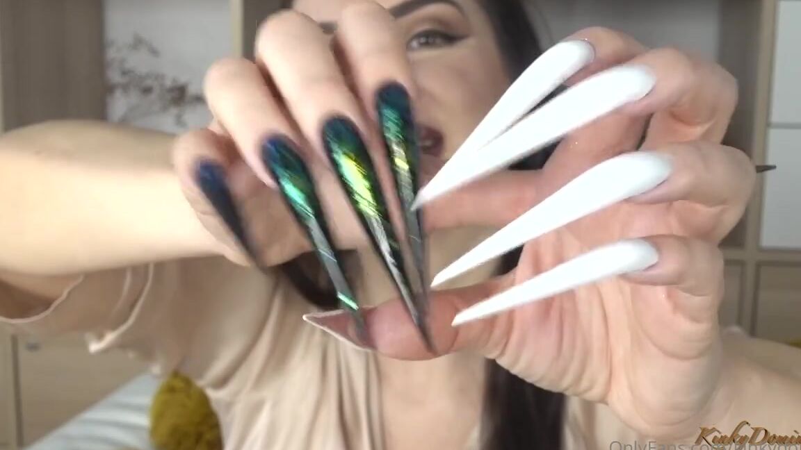 Kinkydomina Onlyfans Black And White Stiletto Nails Worship Hello Drone Isnt It Amazing That You Keep Finding Yourself
