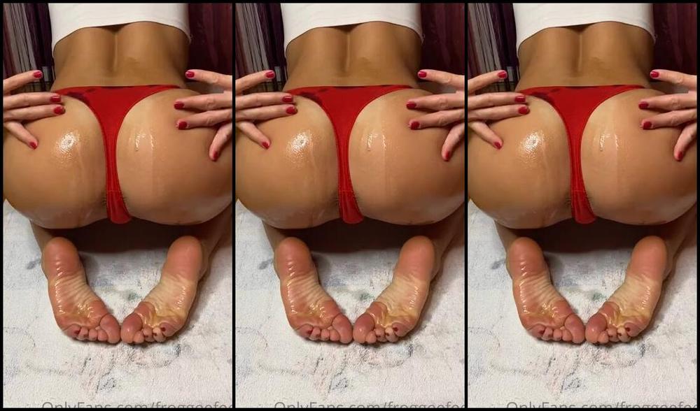 Froggeevip Onlyfans Oiled Booty And Soles Love My Skin