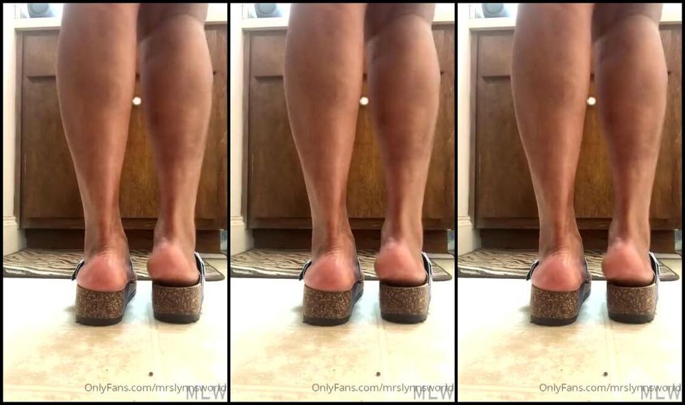 Auntie Lynn Nicknamed Mrslynnsworld Onlyfans My New Blue Thong Sandals What Do You Think