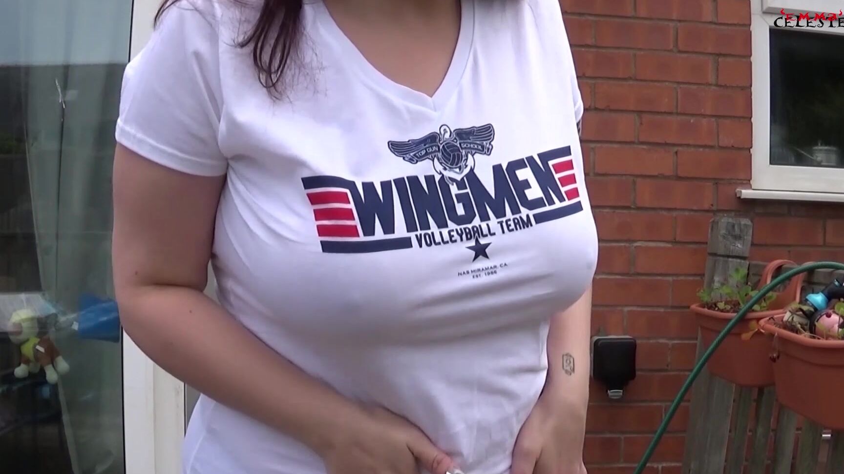 Emma Celeste Bbw Wet T Shirt Dress Up