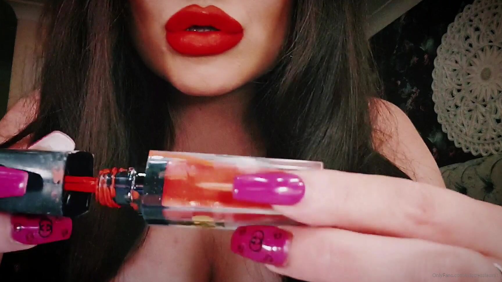 Mistresslaura Full Clip Red Lips Make Ur Clitty Dick Twitch You Are Weak Pathetic And Addicted To My