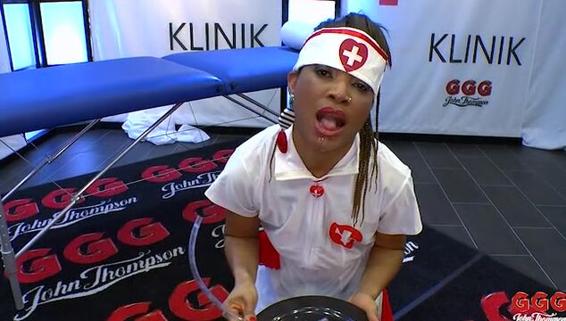 Gang Bang, Interracial, Facial, Swallow, Bukkake GGG-John Thompson Klinik GGG