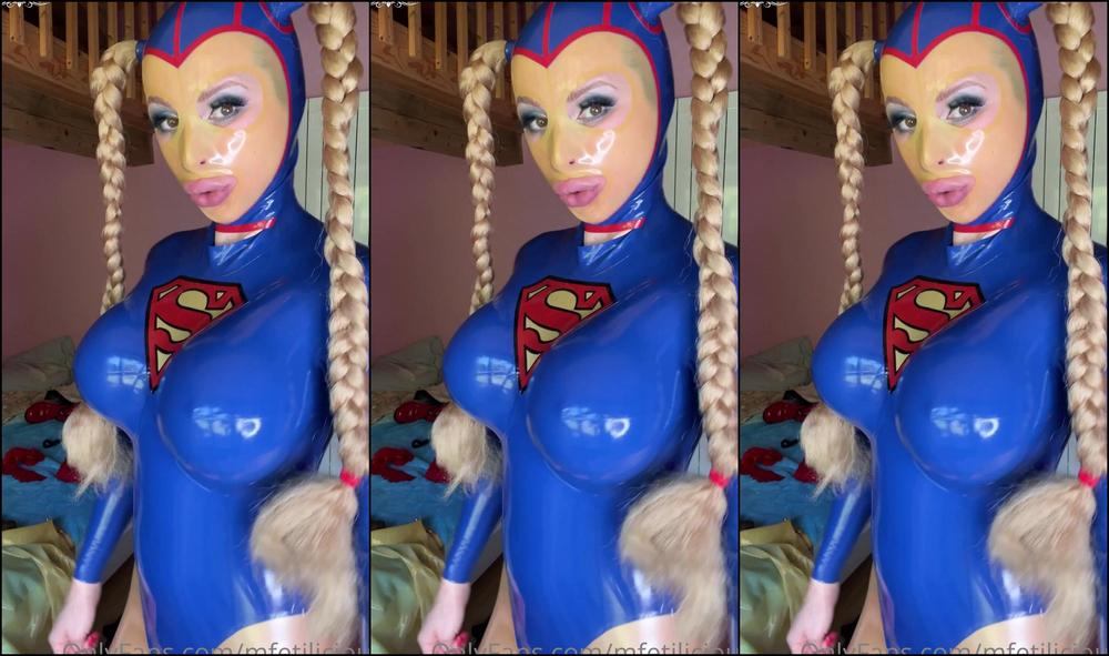 Mfetilicious Dressing Up In My Latex Supergirl Costume