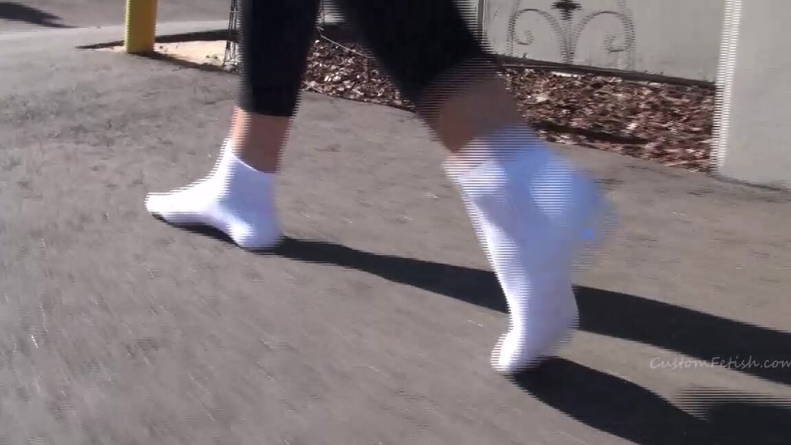 Custom Fetish Rory Dirties New White Ankle Socks