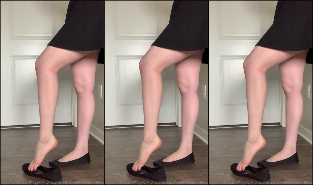 Freckled Feet Feeling Sexy While Shoe Playing With My Flats So I Decided To Do A Little Pussy Play Finge