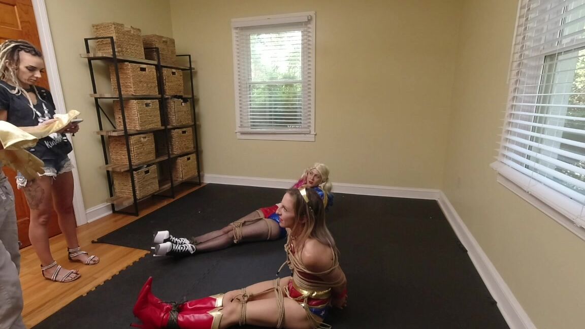 Lora Cross Bts Wonder Woman And Harley Quinn Capt
