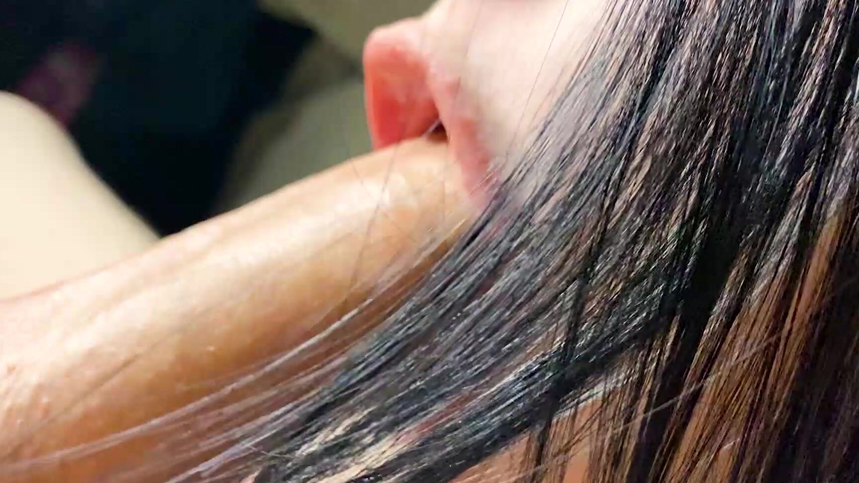 sadend asmr cowgirl and messy blowjob cum mouth