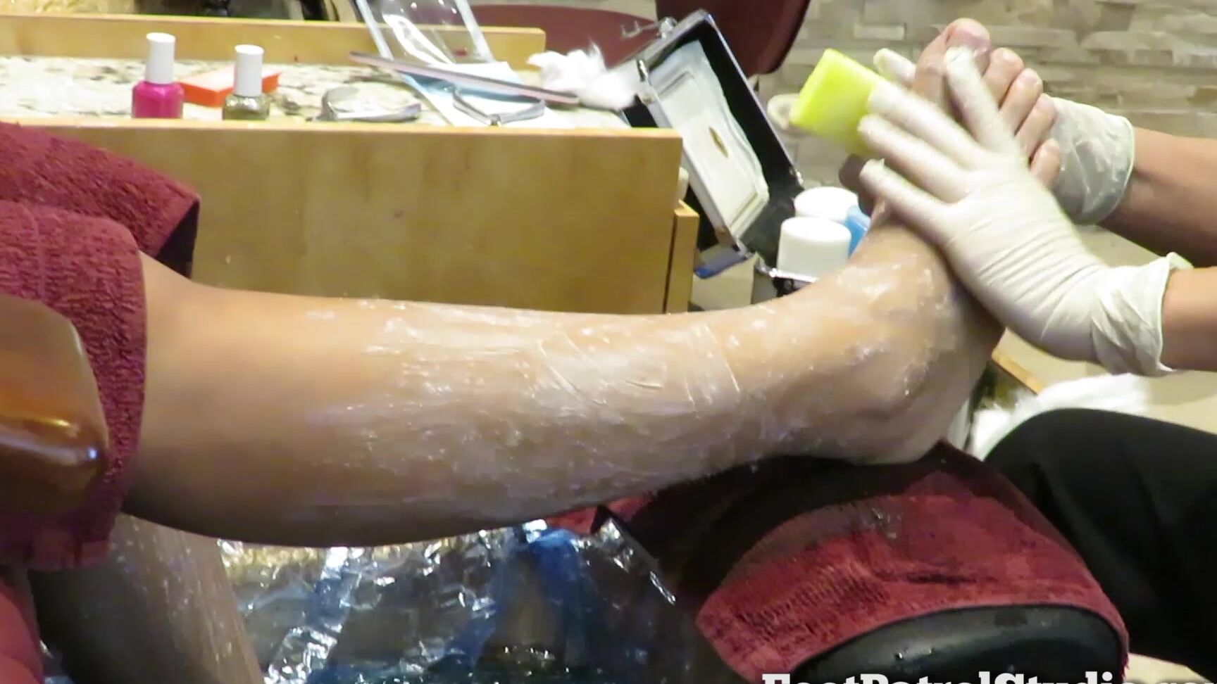 Foot Patrol Studio Pedicure Voyeur With Claire Black