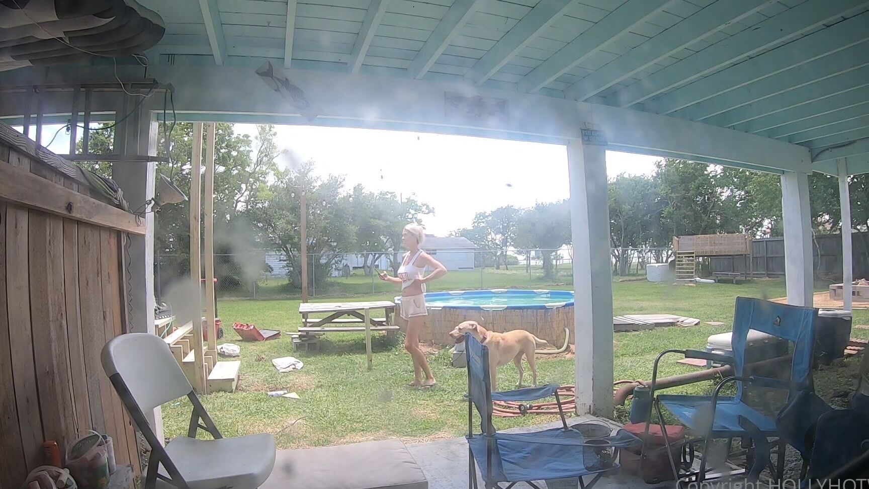 Hollyhotwife Omg I Just Found The Gopro Vid From When The Contractors Were Here Building The New Decks