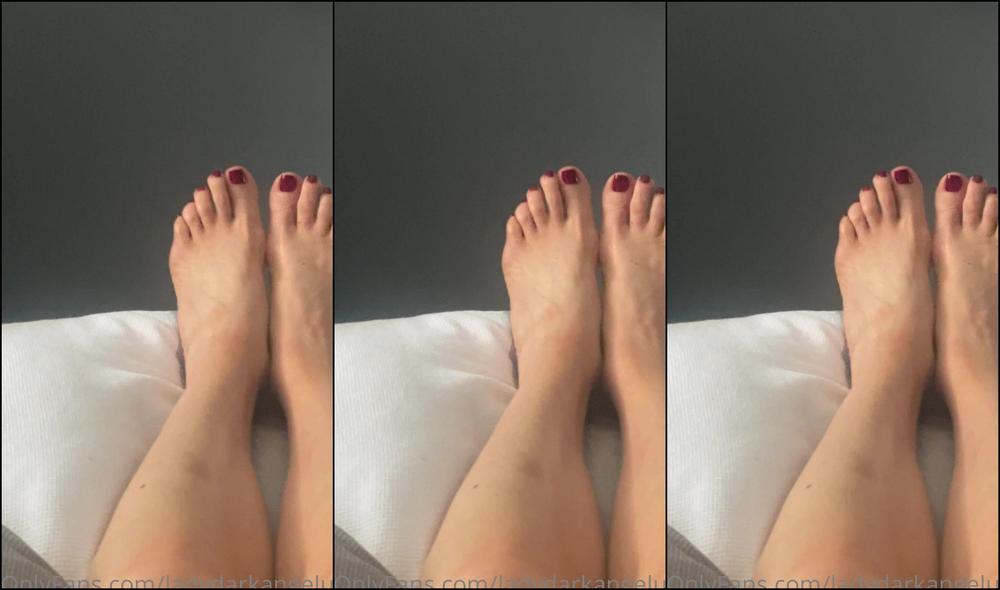 Lady Dark Angel Could Really Do With A Good Foot Rub Right Now