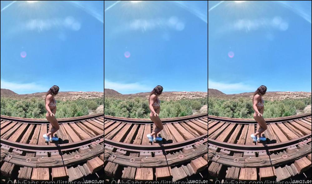 Littlesexybihhh 2163460472 07 15 2021 Walkng To Find The Abandon Train Felt So Free Walking Around Nakey