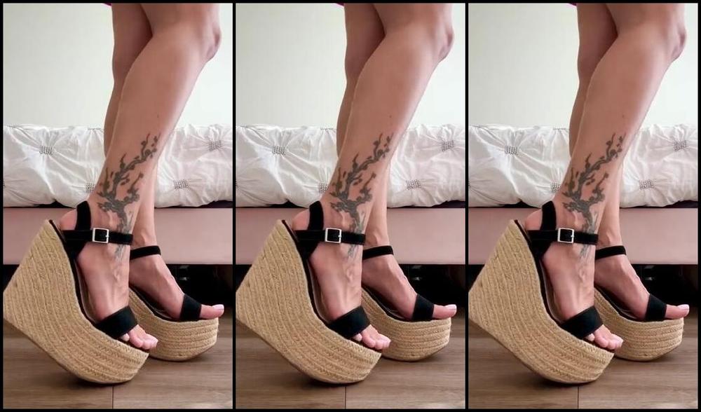 Goddess Pussyfoot Aka Goddesspussyfoot 04 30 2025 Onlyfans Video Wedge Day Time To Drool Over My Perfect Veins Arches And Toes Which Ones Are Your
