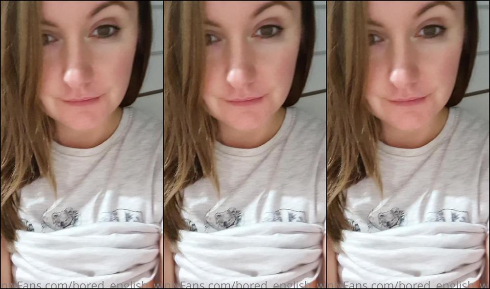 Bored English Wife I Made A Naughty Little Video From My Stockroom I Hope You Re Ok With That