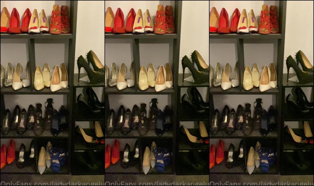 Lady Dark Angel Need Someone To Clean All My Shoes And Boots And Shelves