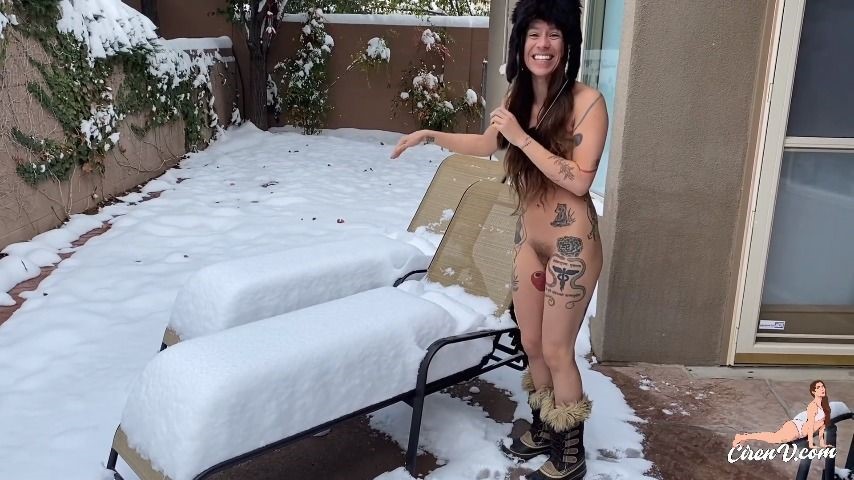 Hat Fetish,Nudity/Naked,Outdoors,Nudists,Winter ciren verde hotwife plays naked in the snow ManyVids