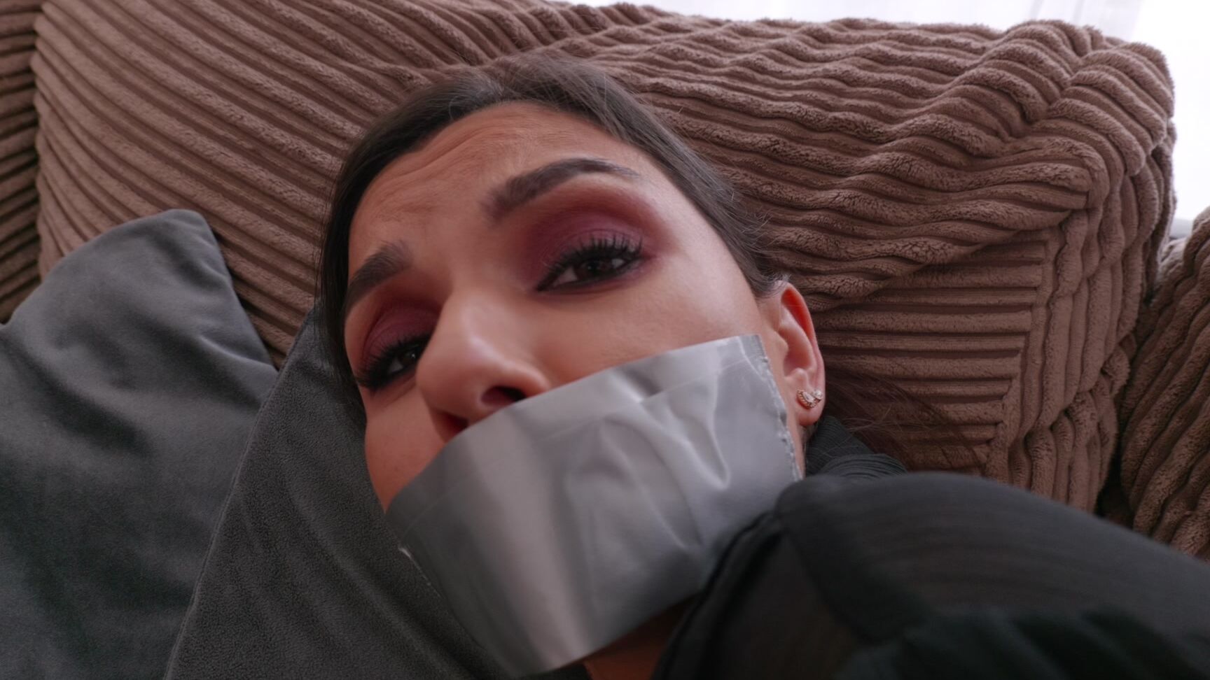 Bondage,Tape Bondage,Gag,MILF,Big Boobs zaramae bondage role play ManyVids