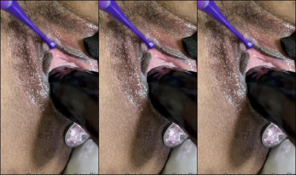 Foxxpink In My School Outfit Again Taking That Machine And Having A Big O At The End