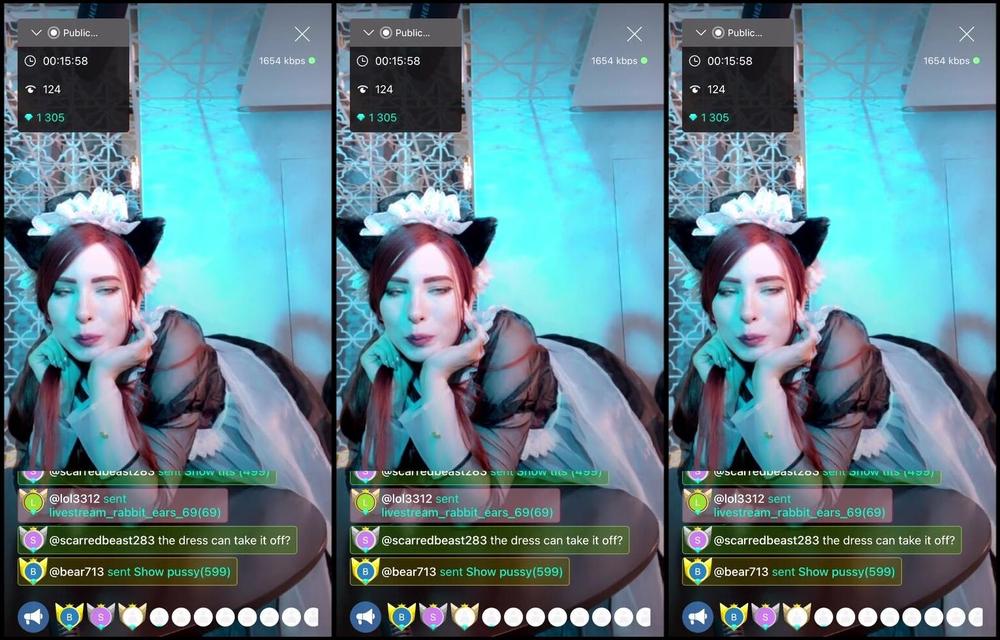 MollyRedWolf 162 -  Backstage Broadcast ManyVids