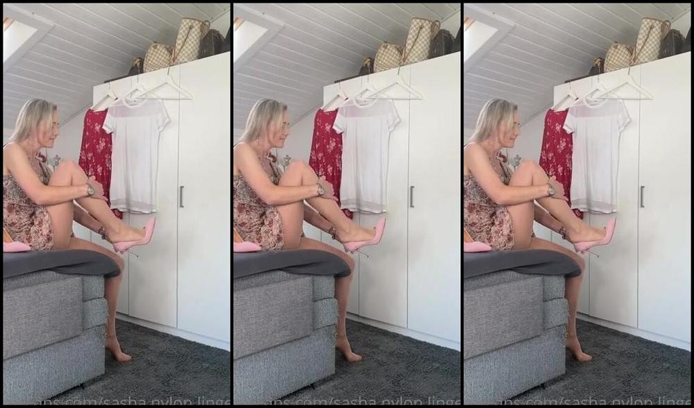 Sasha Nylon Lingerie Onlyfans Video 597 Op