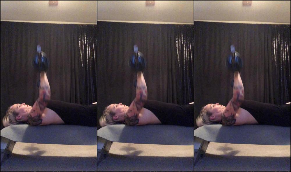 Miss Ruby Marks Fitness Voyeur Bent Over Rows Chest Press