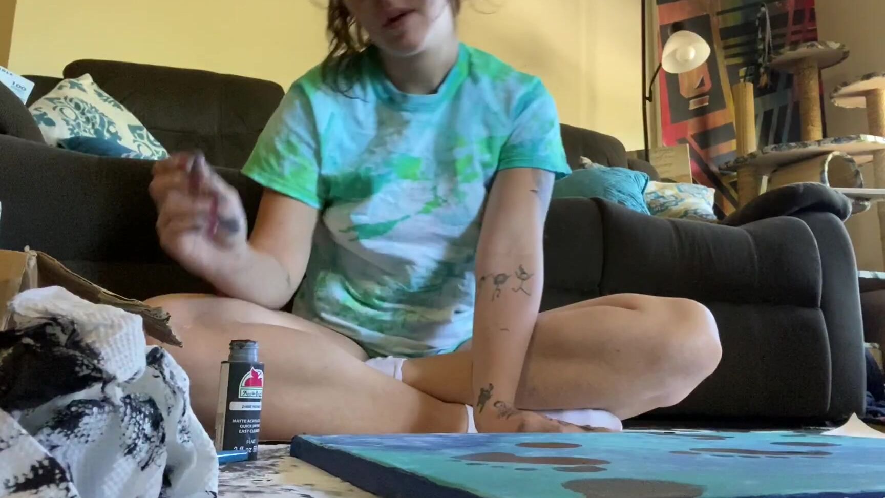 Capritoes I Made A Custom Foot Print Painting For Someone It Was So Much Fun If Anyone Else Wo