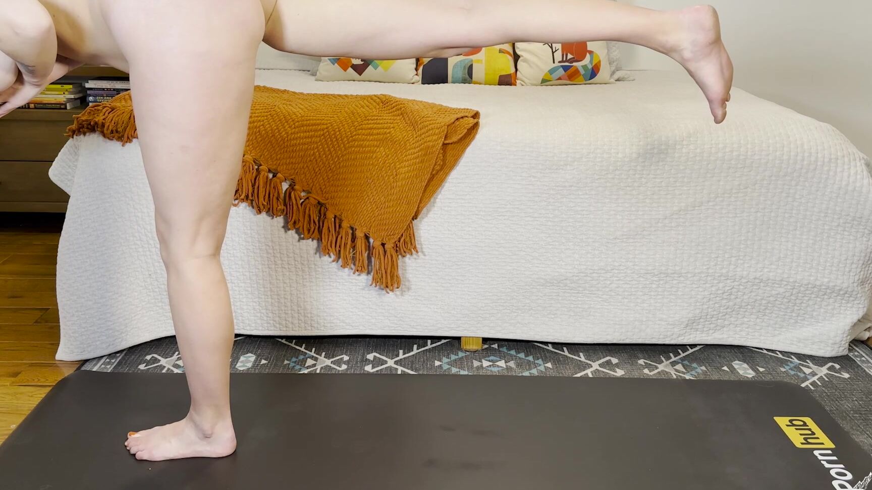 Greydesire 2707454191 02 09 2025 Nude Yoga Video 1607 Bedroom Nude Yoga Inversion Balance Practice Sometimes You Just Need To