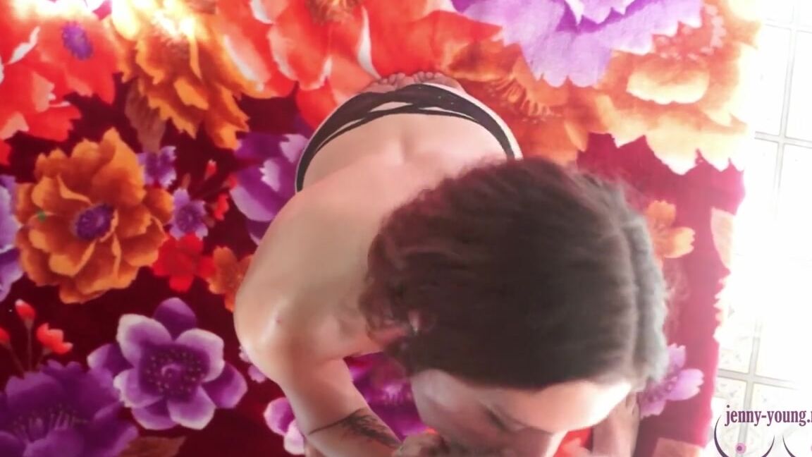 Jenny Young Footjob and blowjob with Jenny Young after swiming. Cumshot on the tits. Pornhub