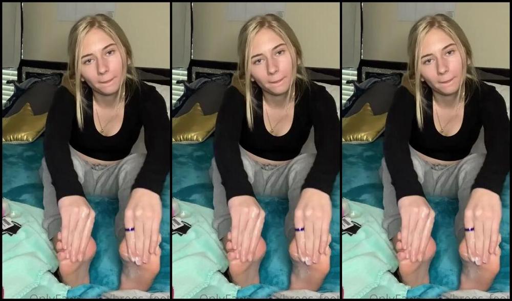 Blondies Toes Onlyfans Lotion As Requested 2