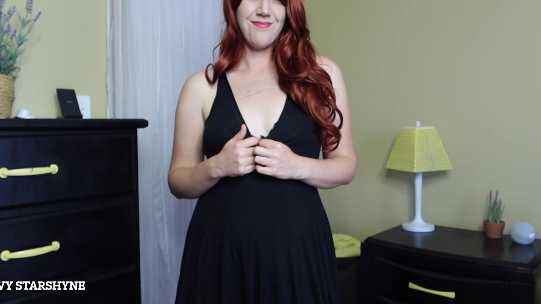 Ivystarshyne Black Dress Strip