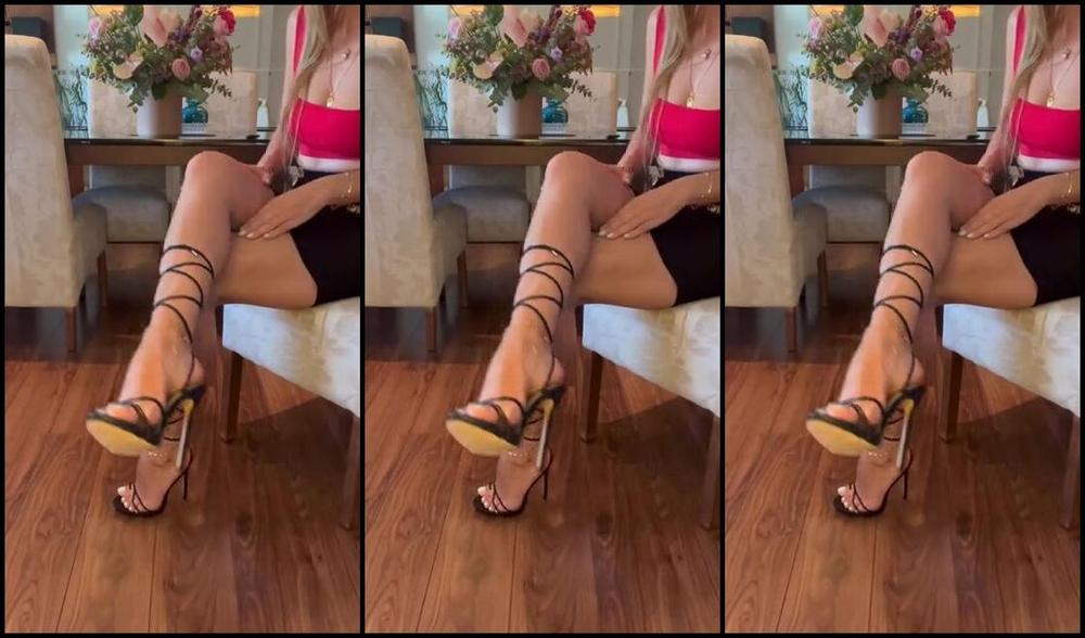 Simply Milena Nicknamed Simplymilena Onlyfans Love The Sound Of The Heels On Wooden Flooring Hang In There The Weekend Is Just