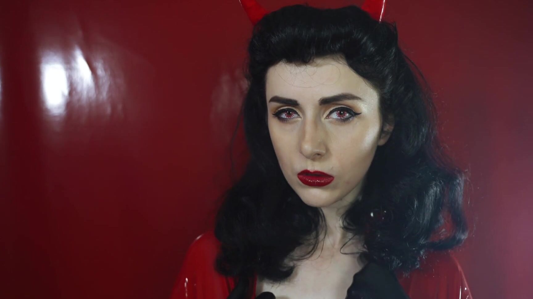 Glove Fetish, Gloves, Halloween, Latex, Stocking succubus-in-red-latex-catsuit ManyVids