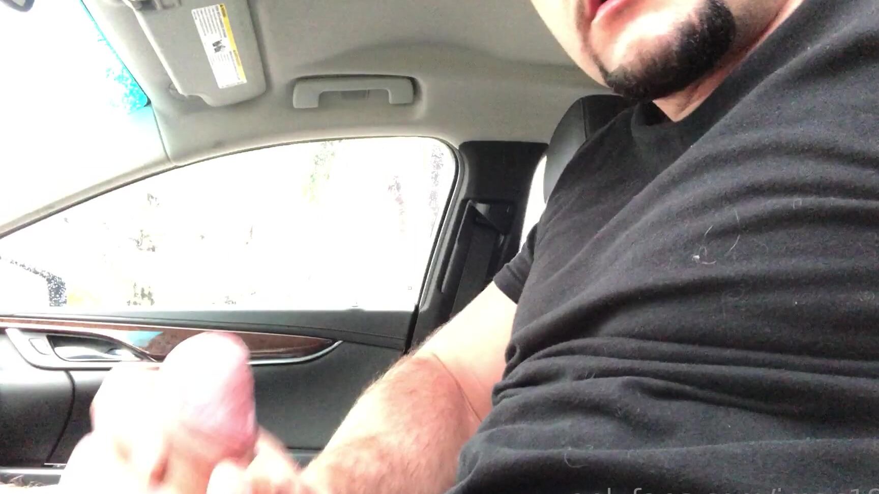Jmac Stroking My Cock In The Car