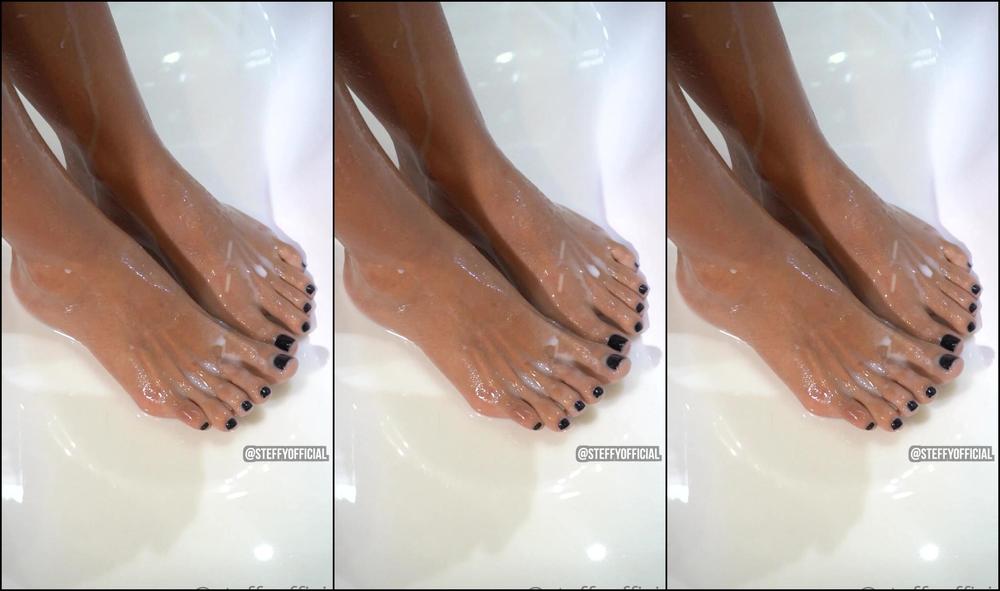 Steffymoreno 2014183818 01 22 2021 Here Is A Little Gift For The Guys Who Love My Feet Some Milk All Over