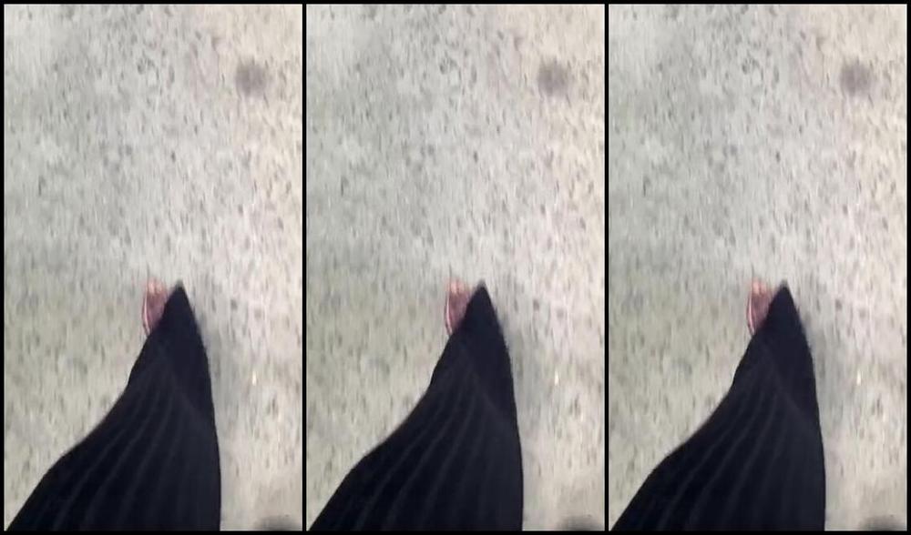 Anushkavelvet Onlyfans Walk To The Train With