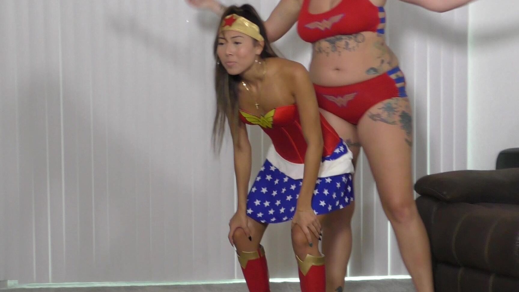"Alexis Rain" amazons, asian, humiliation, superheroines, wedgies Asian Wonder Woman Humiliated by Amazon manyvids
