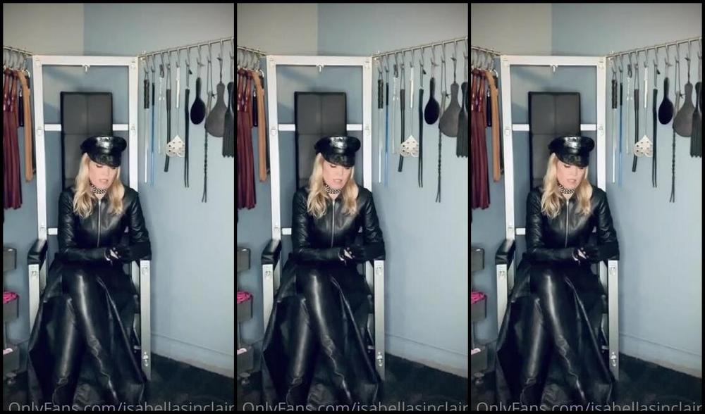 Isabella Sinclaire Nicknamed Isabellasinclaire Onlyfans Quarantine Series March 17 2020 For A Little Custom Heavy Leather Fetish Training Clip