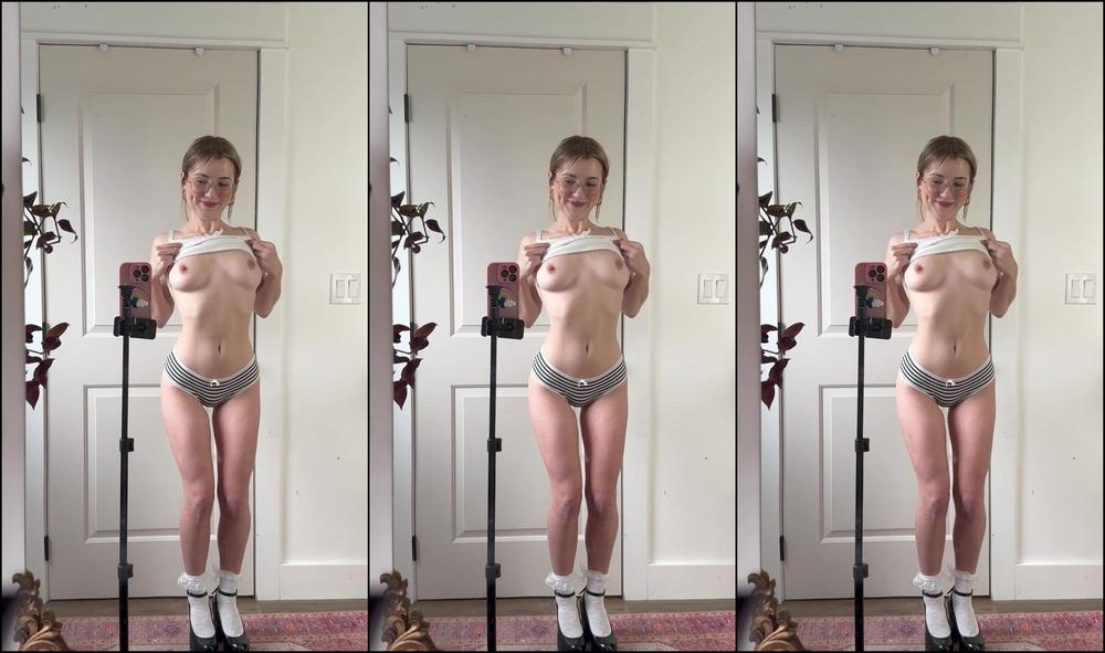 Babybunnnie 3576114525 11 22 2024 Do You Like My Outfit Daddy I Got New Shoes And New Glasses I Like Them