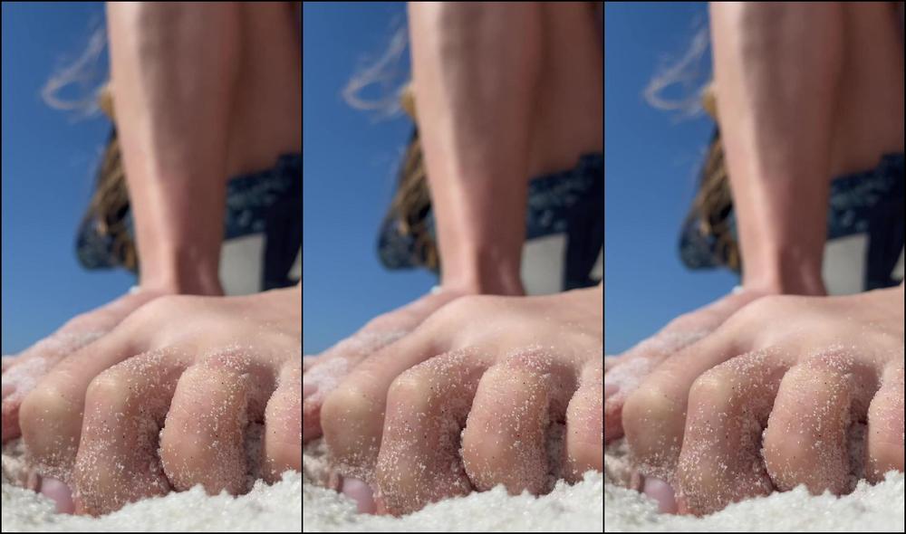 Goddesstalltasha 2383830203 03 06 2022 Sandy Toes Watch Out Below Tinies You Could Be Crushed By My Long Toes