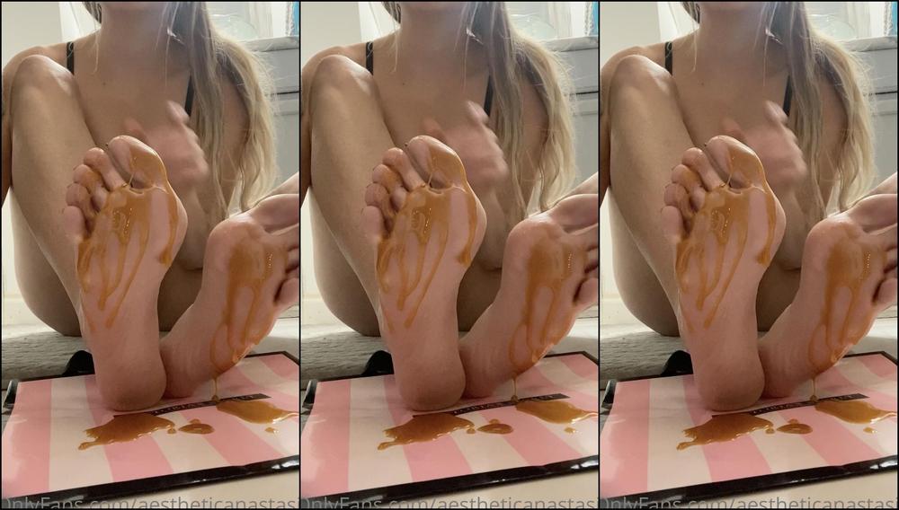 Aestheticanastasia Oh How I Wish You Could Be Licking My Sweet Tasty Feet While This Caramel Drips Off My Sol