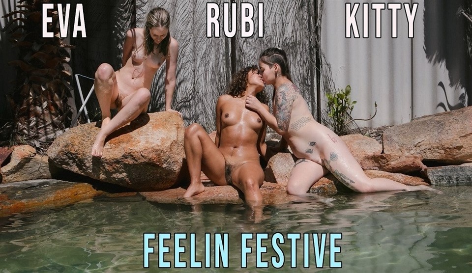 hairy, outdoor, lesbian, tattoo Eva May, Kitty du Jour & Rubi Valentine SiteRip