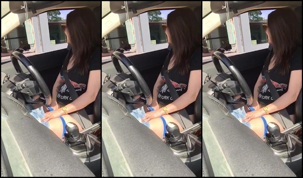 "SuzieLove212" big boobs, car, masturbation, milf, public nudity Darta Drive Through manyvids