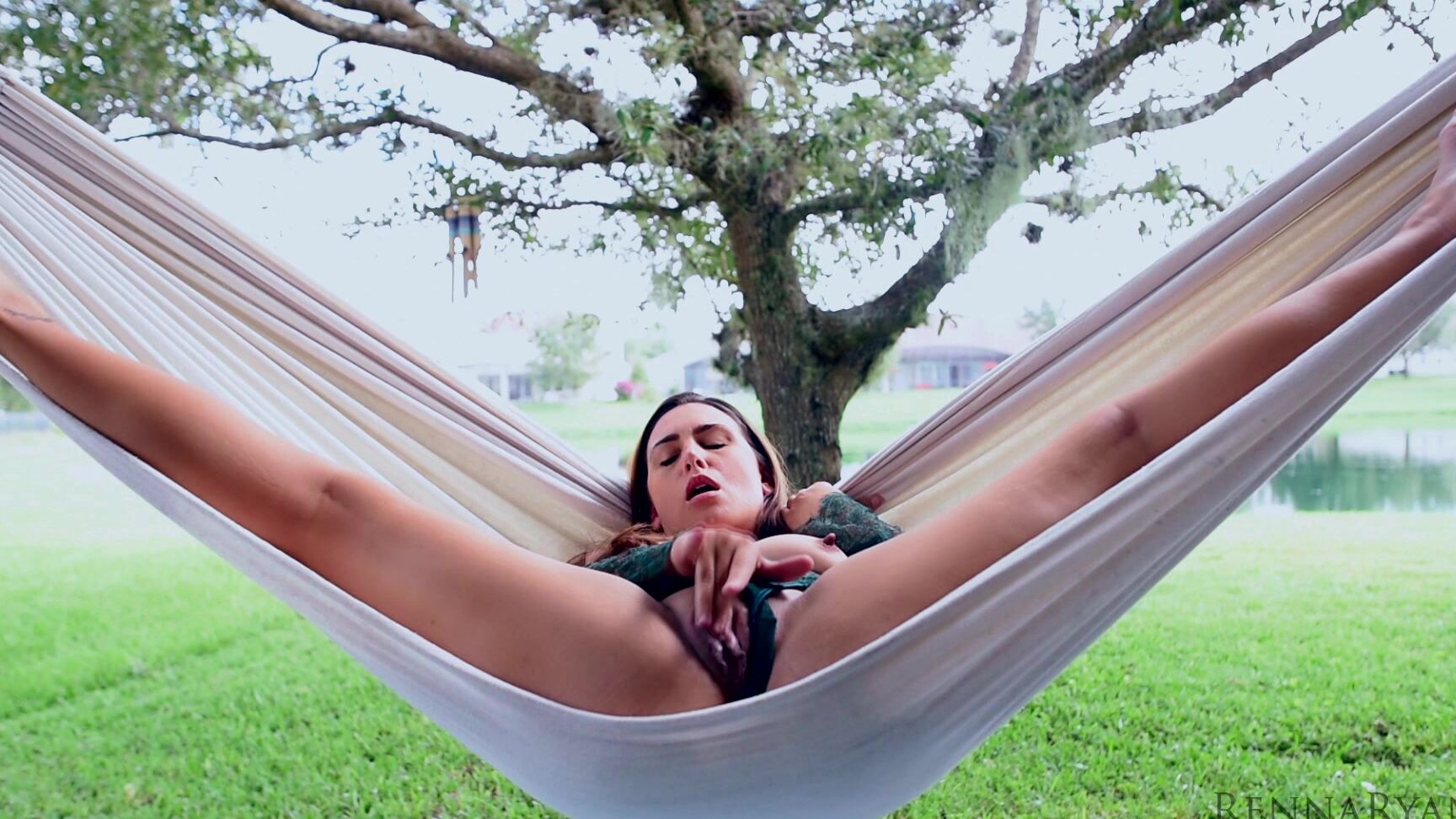 Renna Ryann Relaxing In The Hammock