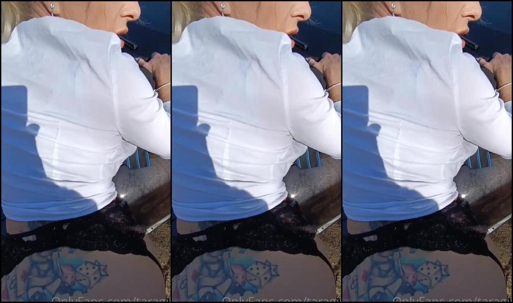 Taragirl Outdoor Birthday Fun Like A Naughty Schoolgirl With Chris Jay