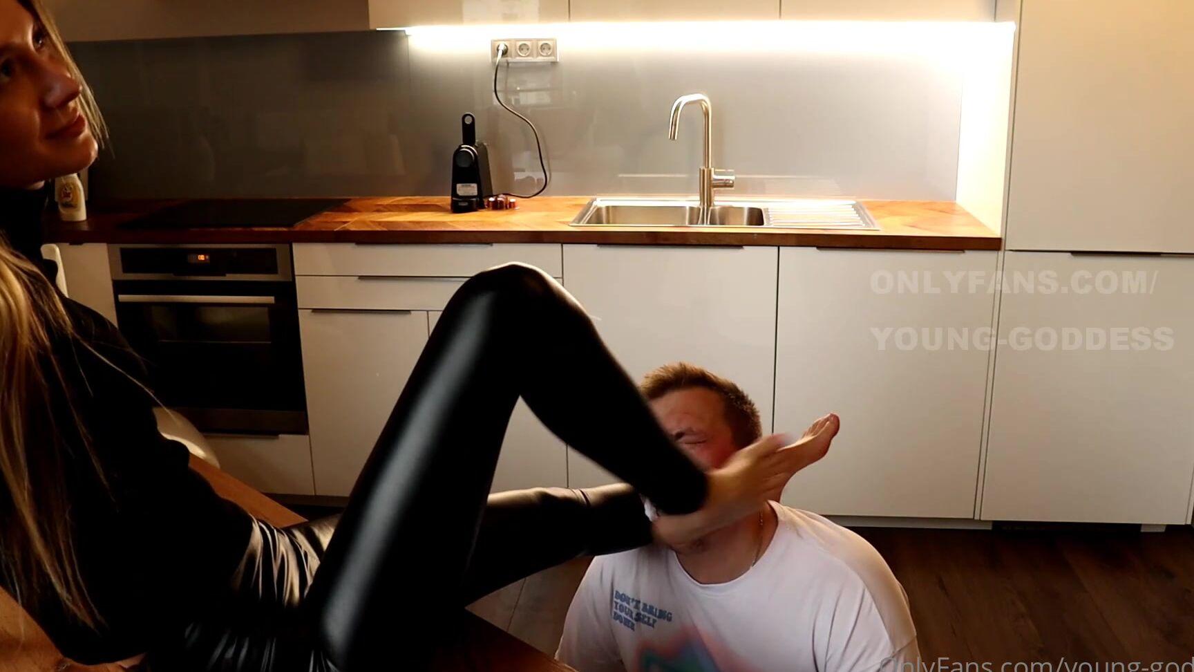 Young Goddess Chew My Socks You Little Bitch