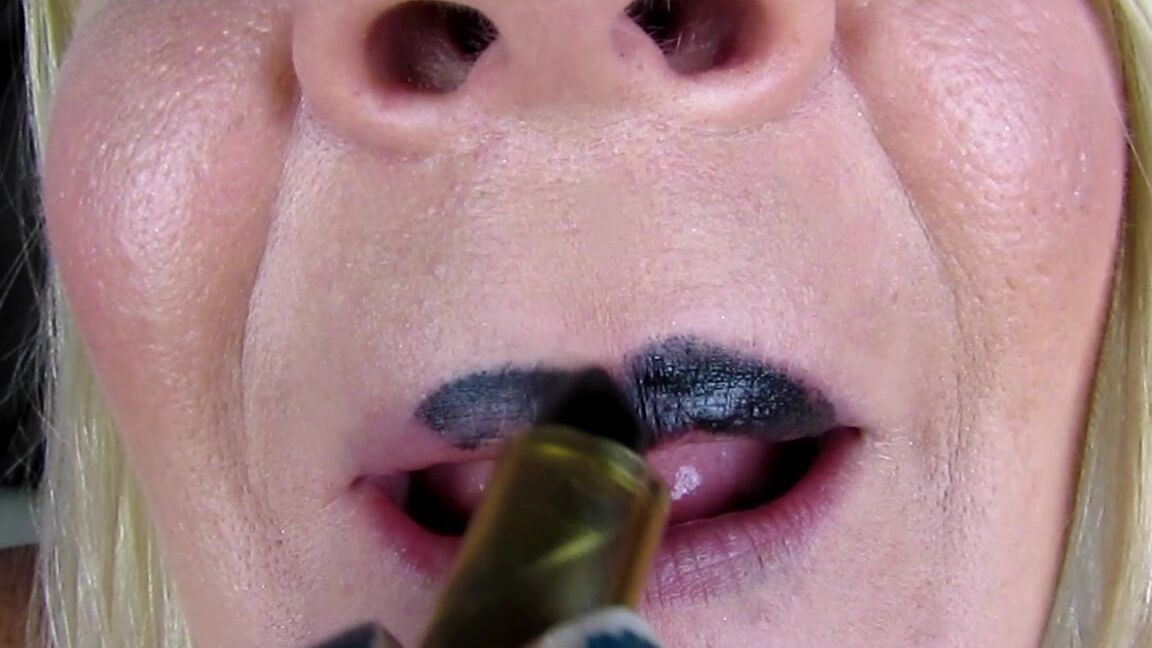 Misswhitneymorgan Black Lipstick Kinky Kisses Pov