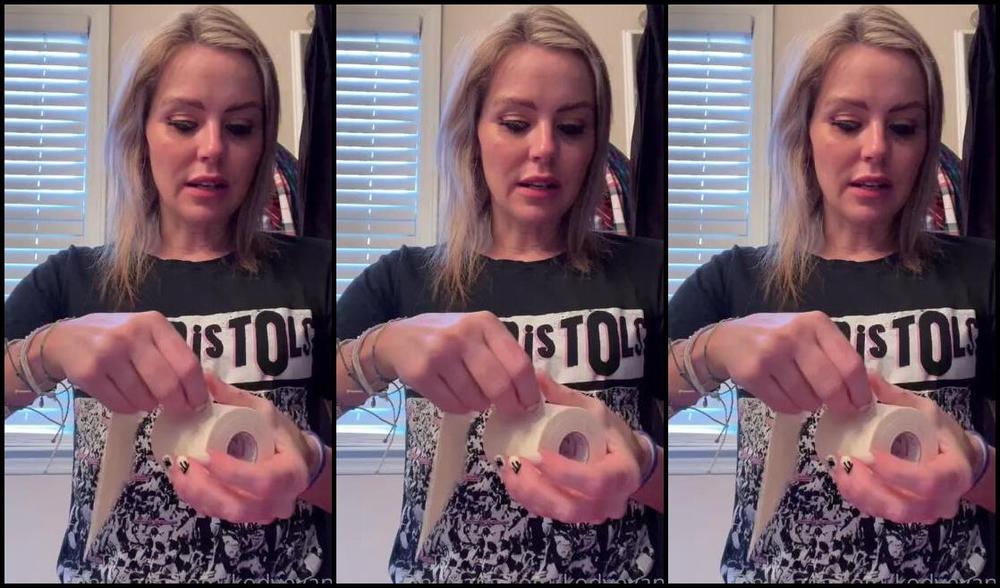 Kodyevans Onlyfans Who Loves Microfoam Tape Gag I Just Love Seeing My Lips Underneath The Microfoam Gag Microfoamtape