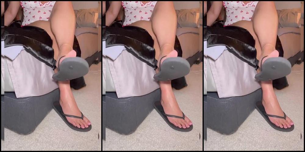 Goddessjvu 07 20 2024 Onlyfans Video No Sound Just Slapping My Sandals Around Hehe