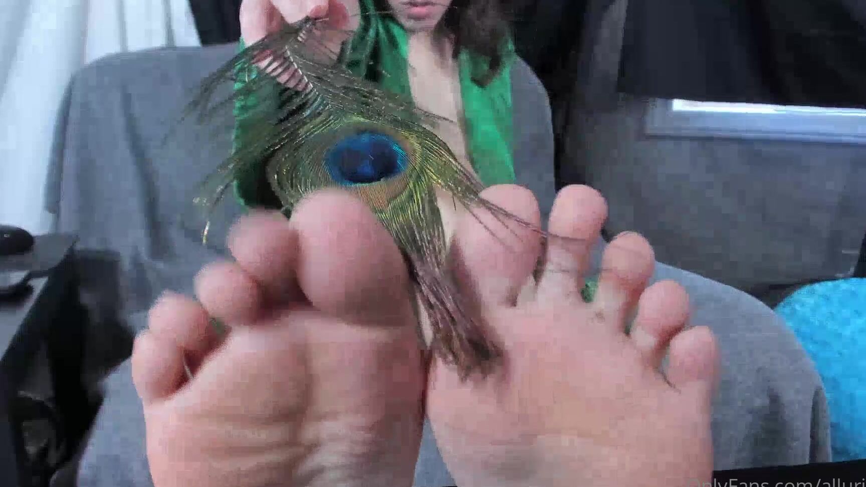 Alluringali Foot Fetish Lovers Check Out A Hot Tickle Video With My Freshly Painted Red Toe Nails I