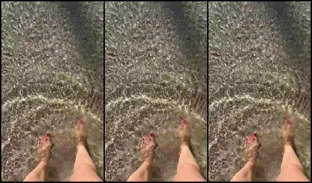 Miss Bunny Nicknamed Sugarbunnybabe Foot Fetish 07 09 2023 Onlyfans Video Pretty Pedicured Toes Going For A Dip